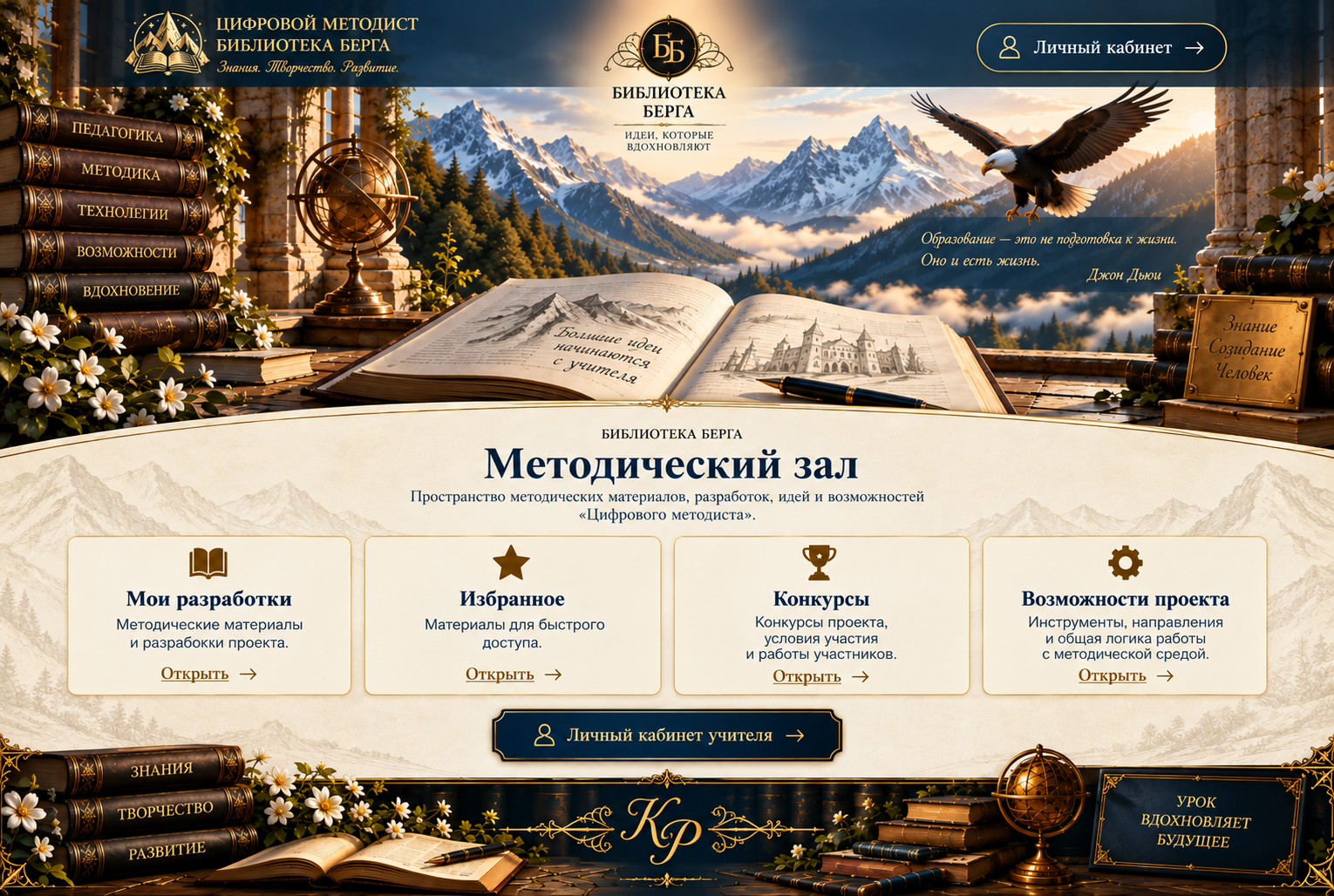 Библиотека Берга — Методический зал